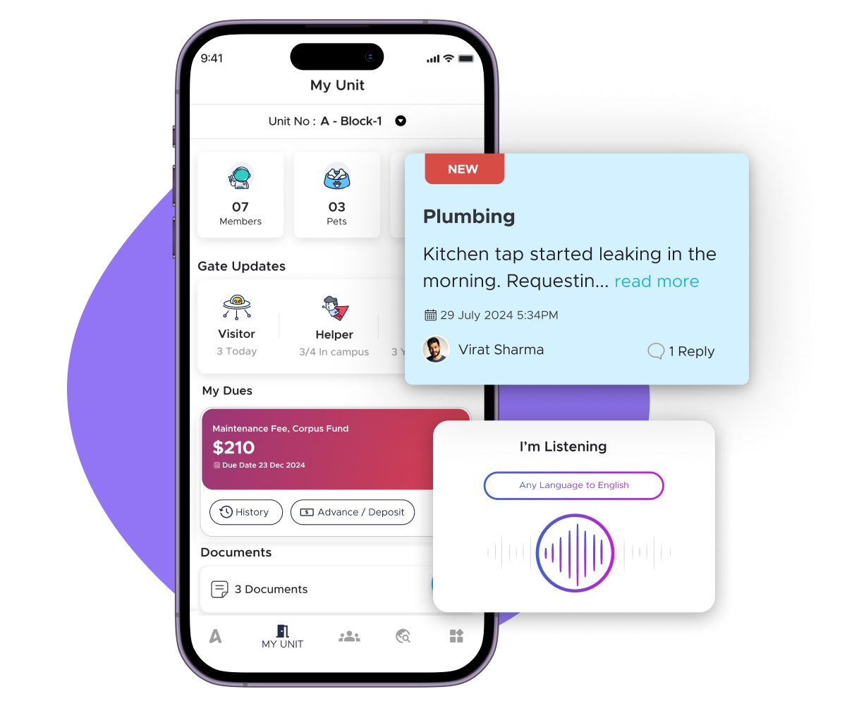 ADDA My Unit – Apartment Management System for Owners & Tenants
